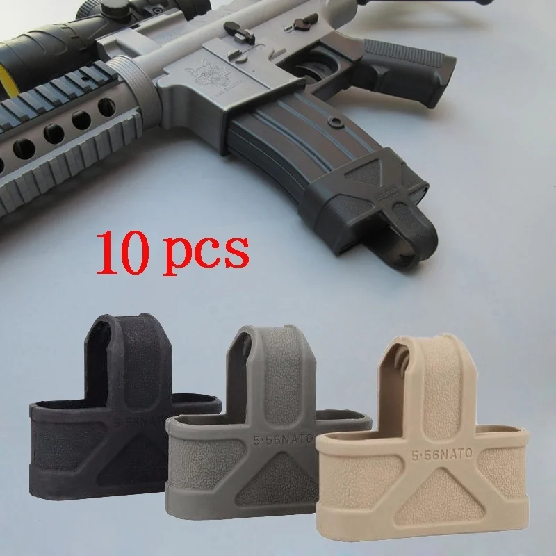 FYZLCION 10 шт./NATO 5,56 резиновая клетка петли Быстрый Маг для M4/M16 Magazine Assist BK/DE/Green