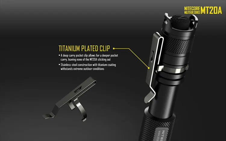 NITECORE MT20A многозадачный Тактический светильник R5 Белый Красный светодиодный светильник освещение AA Кемпинг ручной светильник ing фонарь