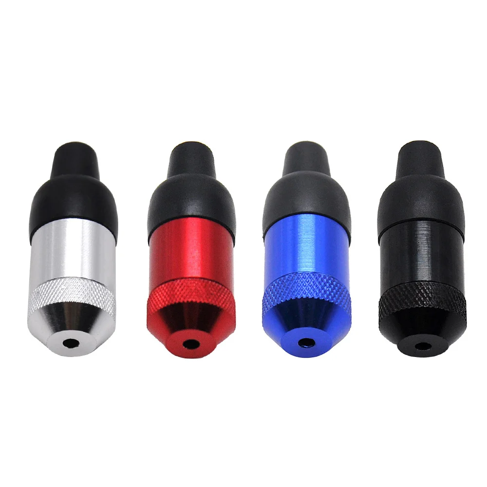 

Aluminum Nipple Shaped Smoking Pipe with Rubber Mouth Tips Metal Small Smoke Pipe Portable Tobacco Pipe