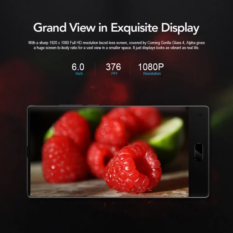 MAZE ALPHA 4GB RAM 64GB ROM MTK Helio P25 2.5GHz Octa Core 6.0 Inch 2.5D Corning Gorilla Glass FHD Screen Dual Camera Android 7.0 4G LTE Smartphone