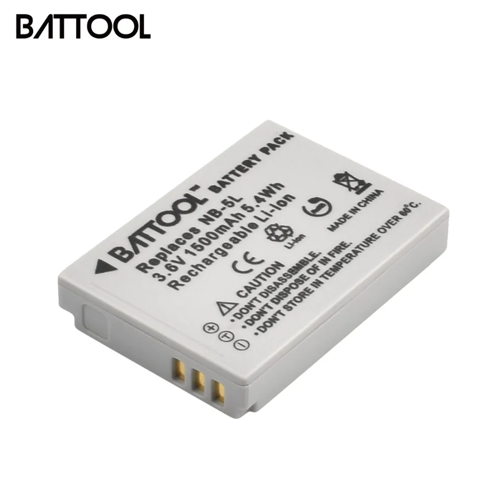 

1pcs 1500mAh NB-5L NB 5L NB5L Camera Battery for Canon S110 SX200 SX210 SX220 SX230 IS HS IXUS 850 870 800 860 990 SD 950 970