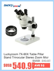 Luckyzoom 7X-45X Simul-Focal Тринокулярный Стерео непрерывный зум микроскоп A1 Microscopio Arm B1 прямоугольная подставка