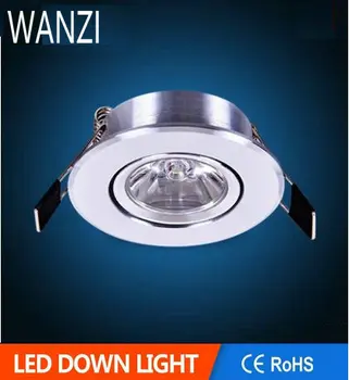 

1W led downlight Flash silver led ceiling light luces decoracion led 220v