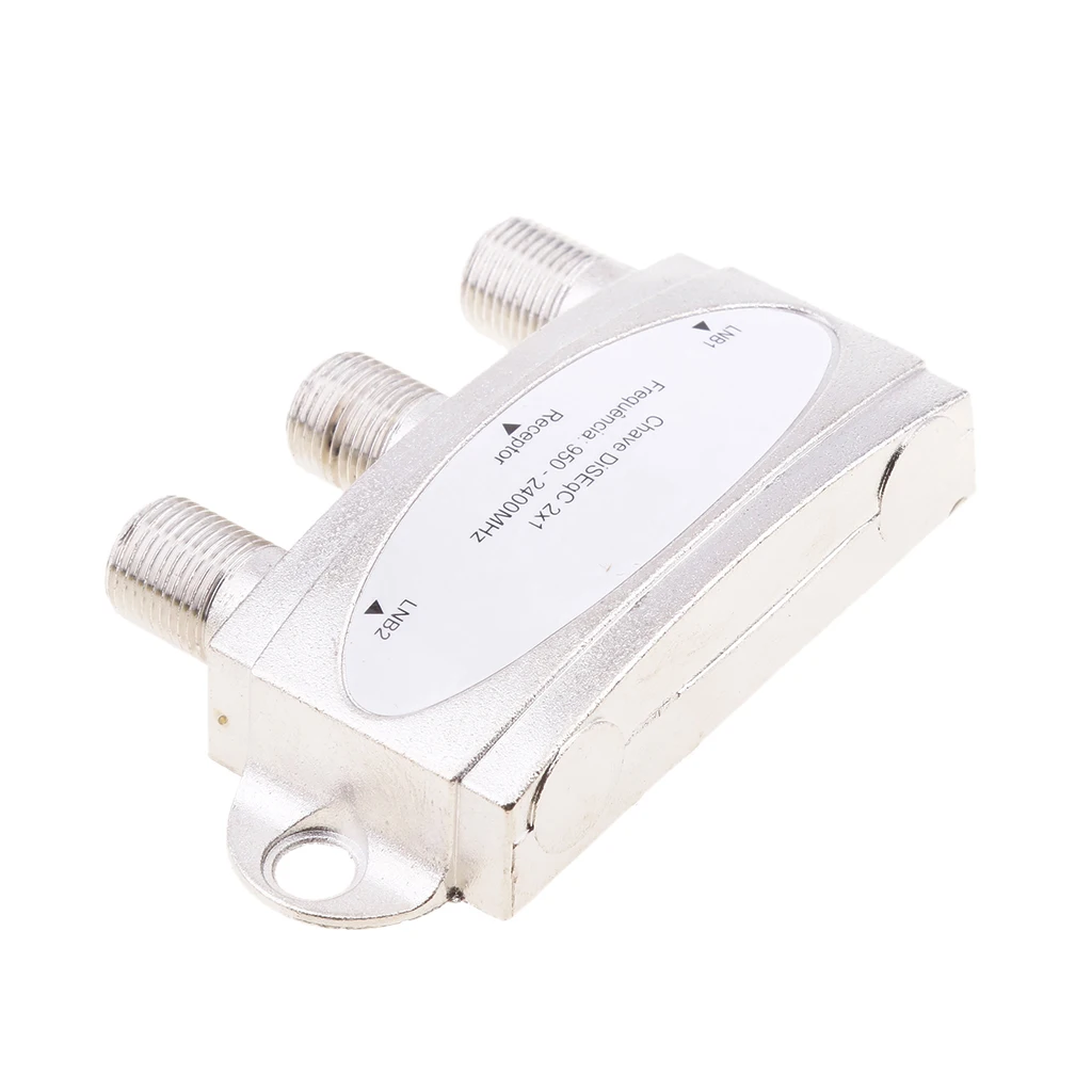Waterproof Satellite 2x1 DISEqC Switch LNB LNBF Free To Air Dish Network Multi-Switch For Satellite Receiver excellent chip