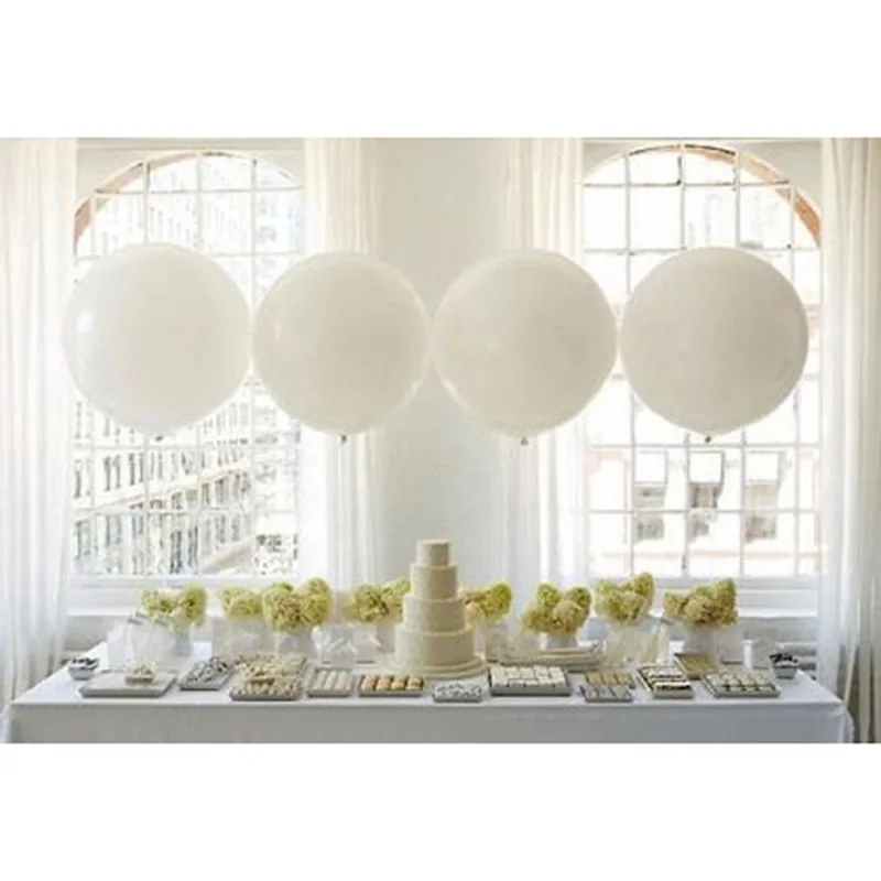 Набор из 10 белых больших 36 дюймов латексные шары большой латексный воздушный шар Свадебный декор и вечерние шары