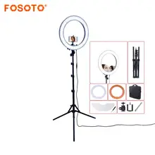 fosoto Camera Photo Studio Phone Video RL 18 55W 240 LED Ring Light 5500K Photography Dimmable