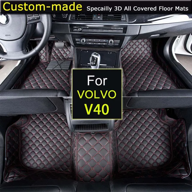 Car Floor Mats for VOLVO V40 2014 Customized Foot Rugs Custom Auto