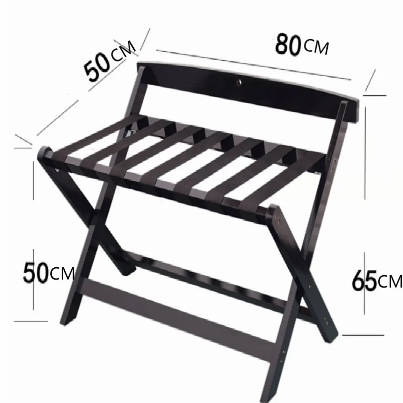 Отель деревянный багажный держатель багажный кронштейн багажная стойка Складная