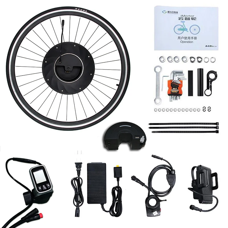 Sale iMortor Electric Motor Wheel Electric Bike Conversion Kit with Battery All in one Kit Eelectric Bicycle Motor Ebike Motor Wheel 3