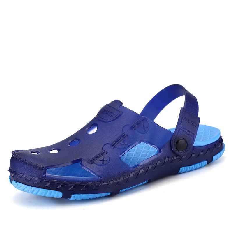 Summer Casual Sandals Men Fashion Plastic Breathable Shoes Summer Beach