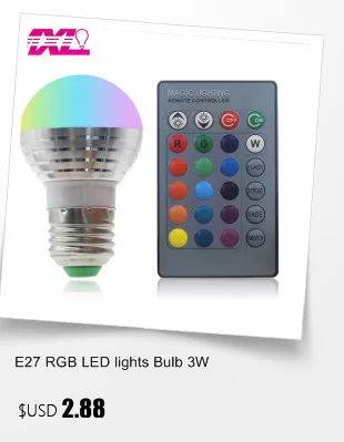 E27 Smart RGB RGBW Беспроводной Bluetooth Динамик музыка играет затемнения Светодиодная лампа с 24 клавиши Дистанционное управление