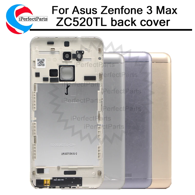 Корпус для ASUS Zenfone 3 Max ZC520TL задняя крышка аккумулятора замена двери с кнопками