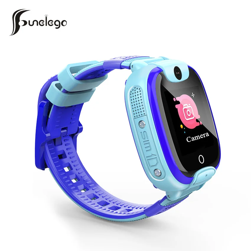 Goedkoop Funelego Waterdichte Zwemmen Kind GPS Tracker Smart Horloge Touch Screen SOS Telefoon Horloge Voor Kinderen Diep Waterbestendig SeTracker