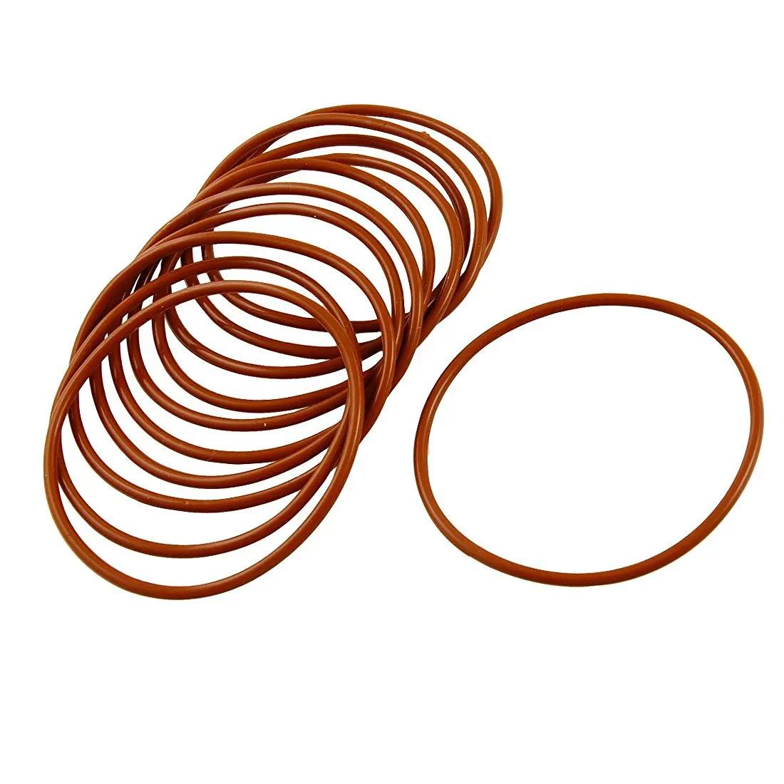 

10 Pcs Industrial Silicone O Ring Seal 55mm x 60mm x 2.5mm