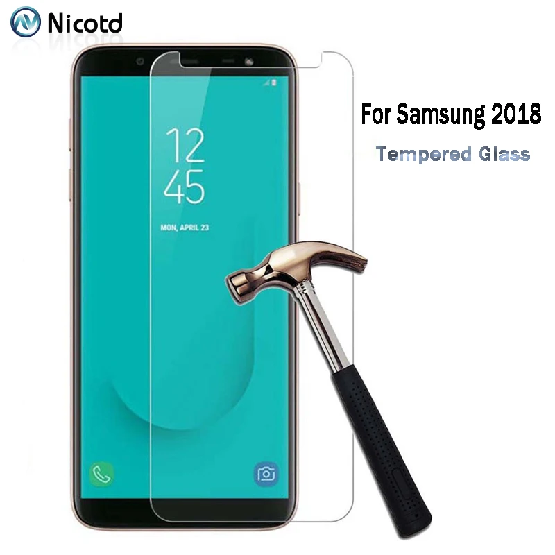 Защита экрана для Samsung Galaxy A8 Plus J6 J4 2018 S6 S5 S7 9H закаленное стекло J3 J5 J7 2017 прозрачная