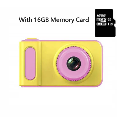 2,0 дюймов Детская Цифровая камера Маленькая SLR Спортивная камера игрушка для детей высокой четкости Смарт съемки видео Запись функция камера - Цвет: Pink 16GB