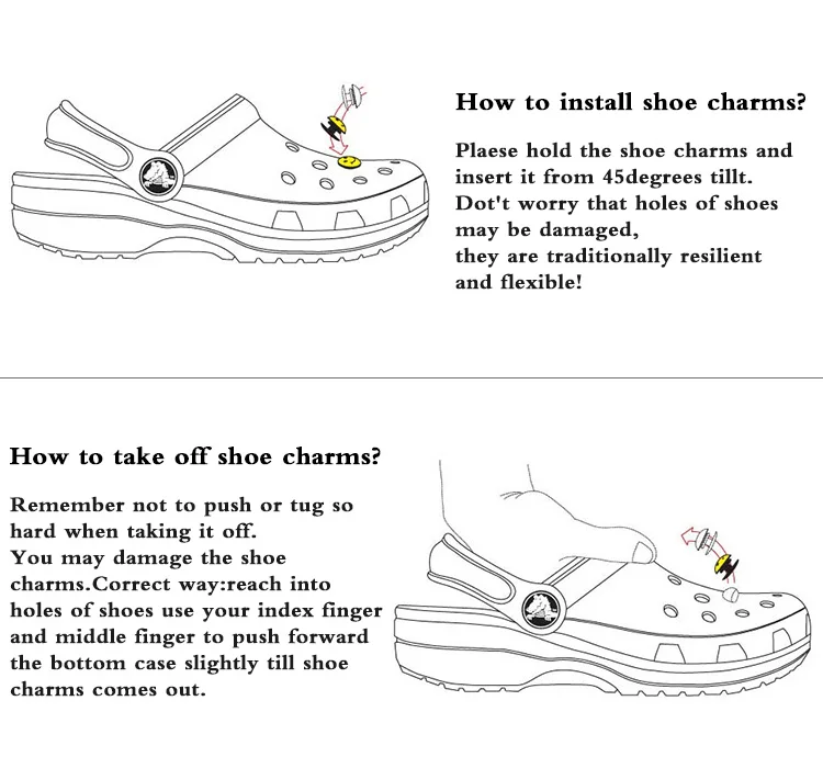 Singel 1 шт. Пузырьковые губки ПВХ обувь очаровательные аксессуары для обуви обувь украшения обуви пряжки аксессуары подходят Croc jibz/браслеты