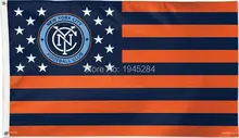 New York City FC with US Stars Stripes Flag Banner New 3x5ft 90x150cm Polyester Flag Banner MLS, free shipping