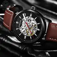 2019 New OCHSTIN Luxury Brand Fashion Mechanical Watches Men Leather Strap Luminous Men's Sport Automatic Watches reloj hombre