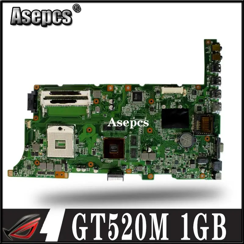 Asepcs K73SD محمول اللوحة الأم ل ASUS k73sv k73sj k73sm X73S A73S K73SD اللوحة 100% موافق GT520M 1 GB