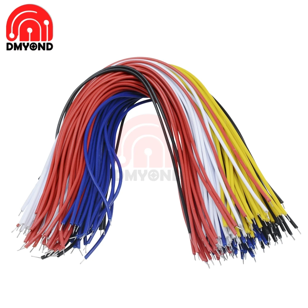 

Diy Electronic 100PCS 0.2M 20CM Color Flexible Two Ends Tin-plated Breadboard Jumper Cable Wires