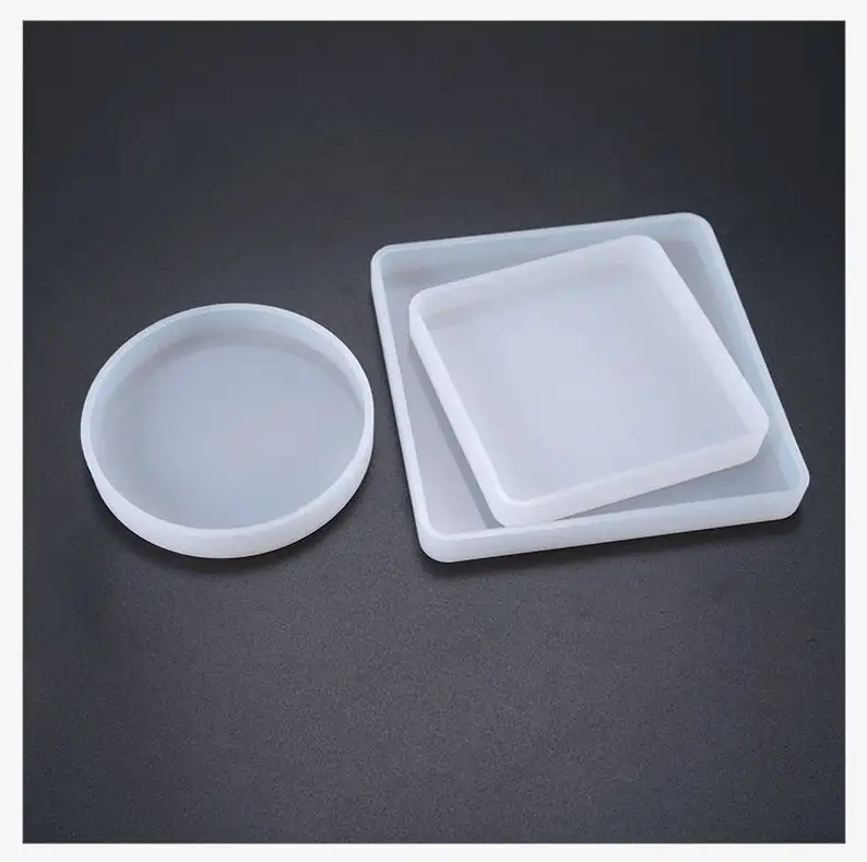 

Square Silicone Mold Round Mold DIY Cup mat Mold resin coaster Mold Jewellery Making Craft Mold Silicone Mold Resin