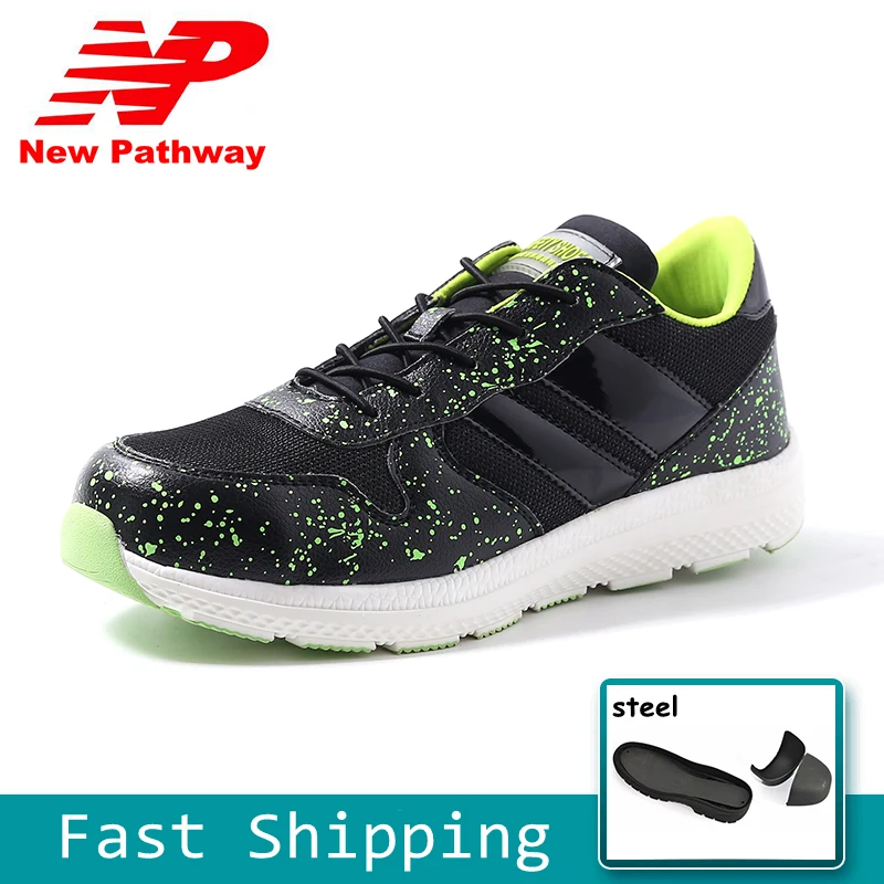 

Men Breathable Safety Shoes Steel Toe Fashion Anti-smashing Super Lightweigh Work Shoes Protective Footwear Big Size 36-46 MS62
