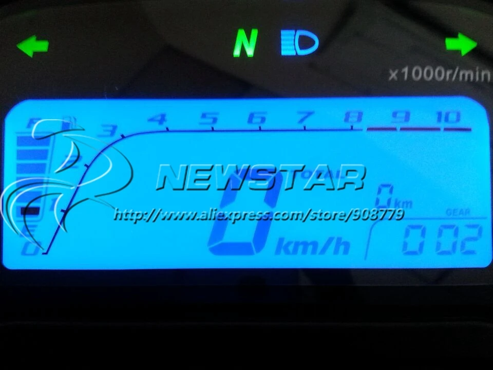 Универсальный мотоцикл lcd цифровой спидометр одометр Регулируемый для любого колеса и strok семь цветов экран регулируемый водонепроницаемый