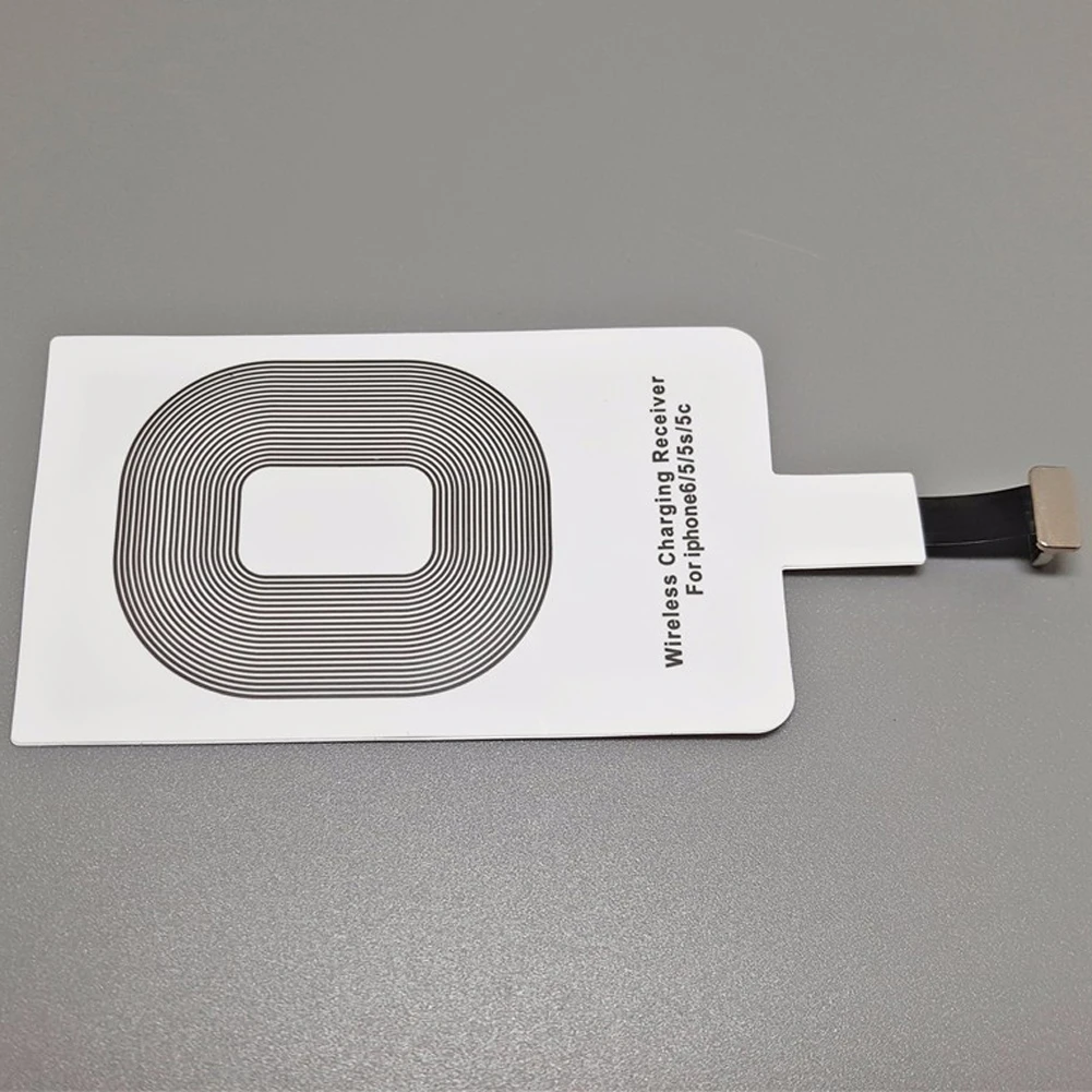 ALLOET Беспроводное зарядное устройство приемник катушка для iPhone 5 5S 6 6S 6S Plus iPad Mini Smart Qi беспроводной зарядный адаптер коврик