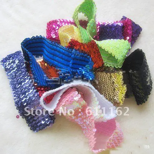 100 шт около 19 см(5 ряд) обруч с бантом Разноцветные детские повязки для девочек стрейч застежка-молния 12 различных цветов