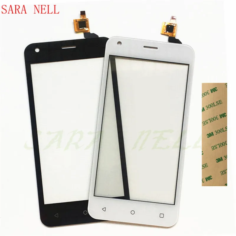 

SARA NELL Phone Touchscreen For Fly FS454 nimbus 8 FS 454 Sensor Touch screen Panel Digitizer front glass replacement+Tape