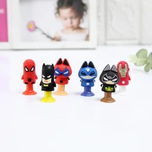 6pcs/lot Movie Action Figures Cat spider Bat and Men of Iron Mini Sucker Cup Funny Creative Toy Kids Pencil Topper Decor 6pcs/lot Movie Action Figures Cat spider Bat and Men of Iron Mini Sucker Cup Funny Creative Toy Kids Pencil Topper Decor