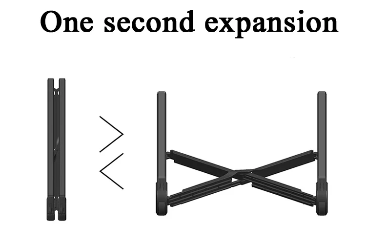 Складная подставка для ноутбука, подставка для ноутбука 10,1-18 дюймов, портативная настольная подставка для ПК, защита шейного позвонка, Улучшенный Нейлон, всего 200 г