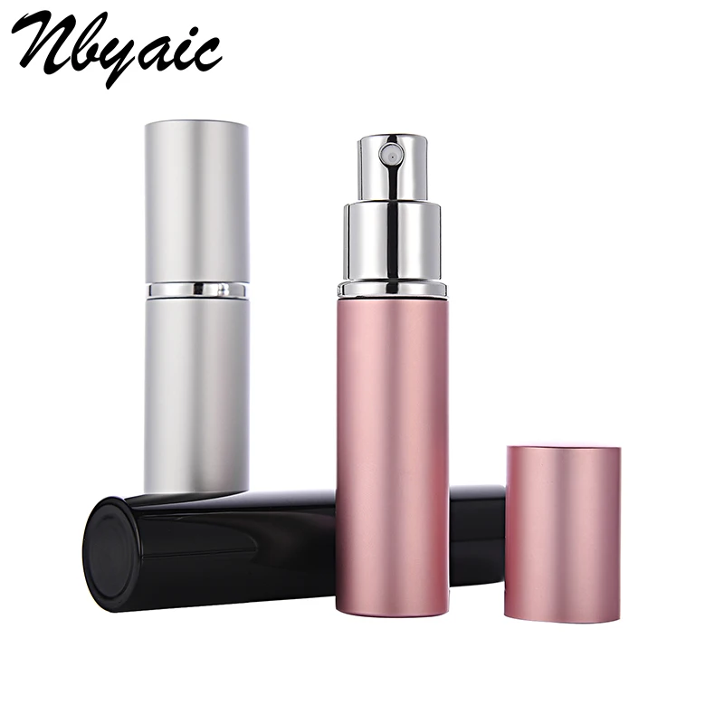 

Nbyaic 5ml / 10ml portable aluminum rechargeable Perfume bottle travel container with empty containers Perfume bottle