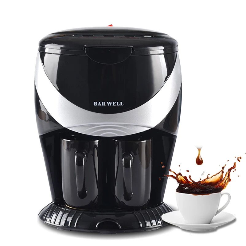 

Drip Coffee Maker 450W 360ml Electric Coffee Maker Machine Double cup Tea household machine Home Tea Drip Coffee Maker Pot 2020