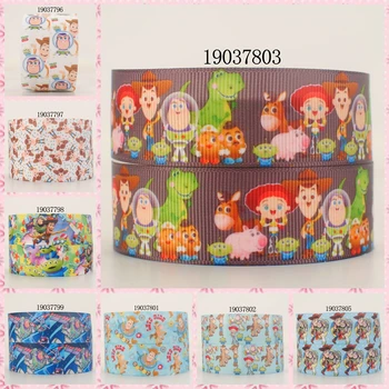 

10yards -different sizes -cartoon toy story pattern ribbon printed Grosgrain ribbon 19037796