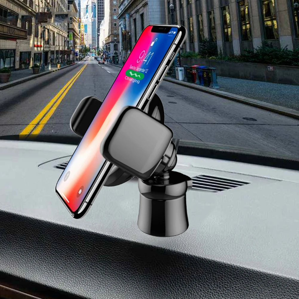 

QI Wireless Car Charger Holder for Huawei P30 Pro Air Vent Mount Fast Wireless Charging Stand for Samsung S10 Plus 360 Rotation