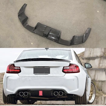

2 Series Carbon Fiber Rear Lip Diffuser With LED Light for BMW F87 M2 Coupe 2 Door 2016 2017 2018 Bumper Guard Car Styling