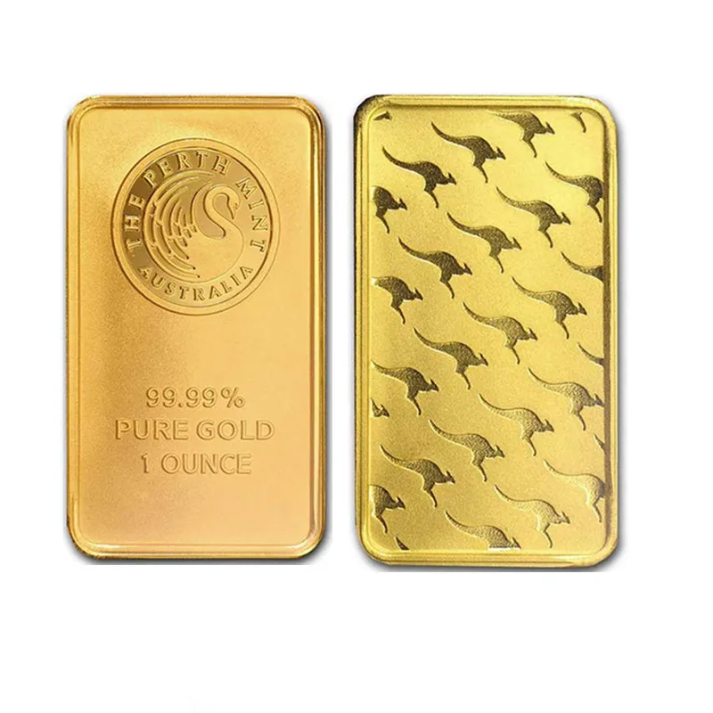 

Non magnetic 24k gold plated perth mint australia bullion bar,replica gold bar-weight about 31gram/pcs, free shipping 20pcs/lot