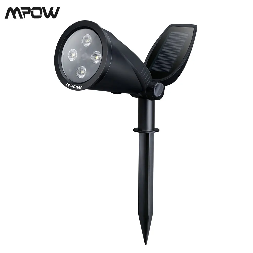 

Mpow 2-in-1 LED Solar Spotlight Outdoor 2 Solar Panels Remote Illuminated Waterproof 2 Light Modes Luz Solar Led Para Exterior
