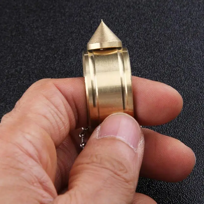 

EDC shocker ring Weapons Product Survival Ring Tool Pocket Women Self Defense Ring Stainless Steel Spike add Chaining