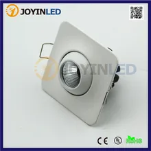 30 шт. AC110V 220 В затемняемый 3 Вт мини квадратный встраиваемый COB светодиодный потолочный светильник