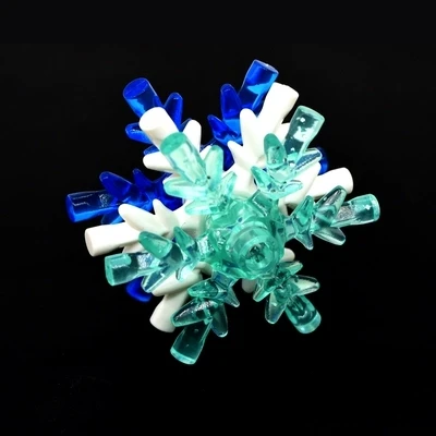 Шт. MOC Belville Ice Crystal (Снежинка) 4x4 42409 DIY строительные блоки Emancipated Block Street View