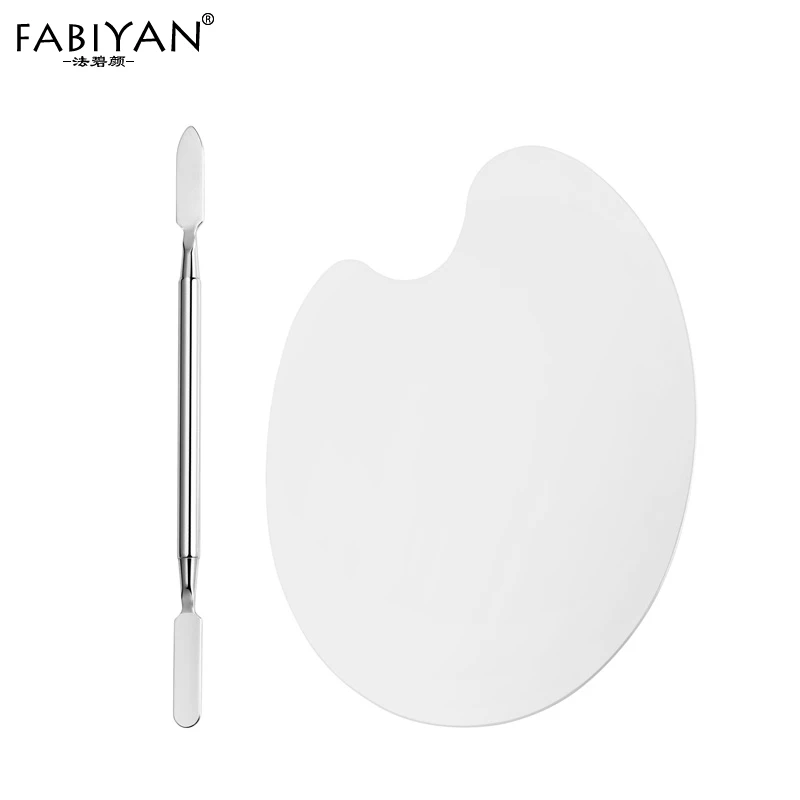 

Nail Art Makeup Painting Foundation Cream Polish Eyeshadow Palette Spatula Rod Stainless Steel Elliptical Cosmetic Mixing Tools