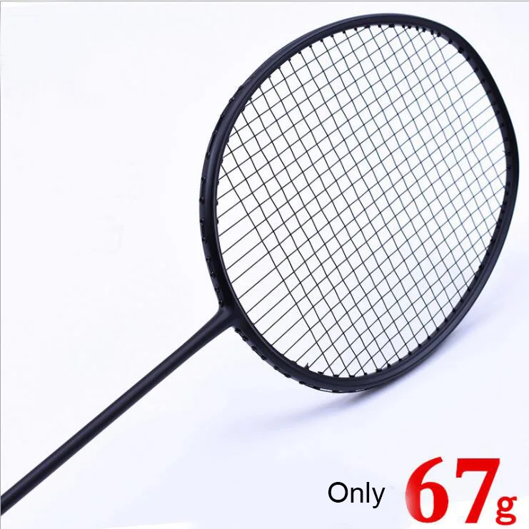 1 قطعة zarsia 7U 67 جرام g6 الترا ضوء أسود الريشة مضرب ، جودة الكربون الريشة مضرب مضرب 28LBS