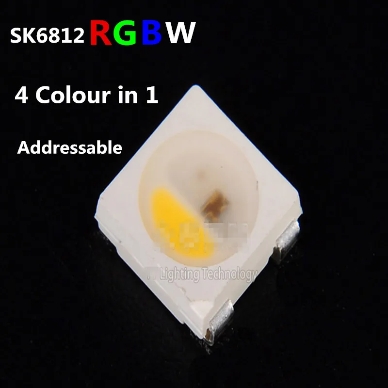 SK6812 (аналогичный WS2812B) RGBW RGB (естественный/теплый/белый) 5050 SMD индивидуальные