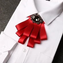 Мужской высококачественный чудесный галстук-бабочка, униформа жениха, британский галстук-бабочка, однотонный цветной галстук-бабочка