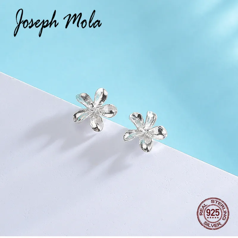 

Joseph Mola New Arrival 925 Sterling Silver Exquisite Little Flower Fasion Tiny Stud Earrings For Women Dating Party Bride Gift