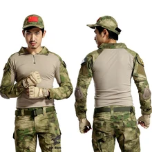 Армия США, Мультикам, Боевая походная камуфляжная рубашка, военная форма, рубашки/брюки, тактическая страйкбольная Спортивная одежда для охоты, наколенники