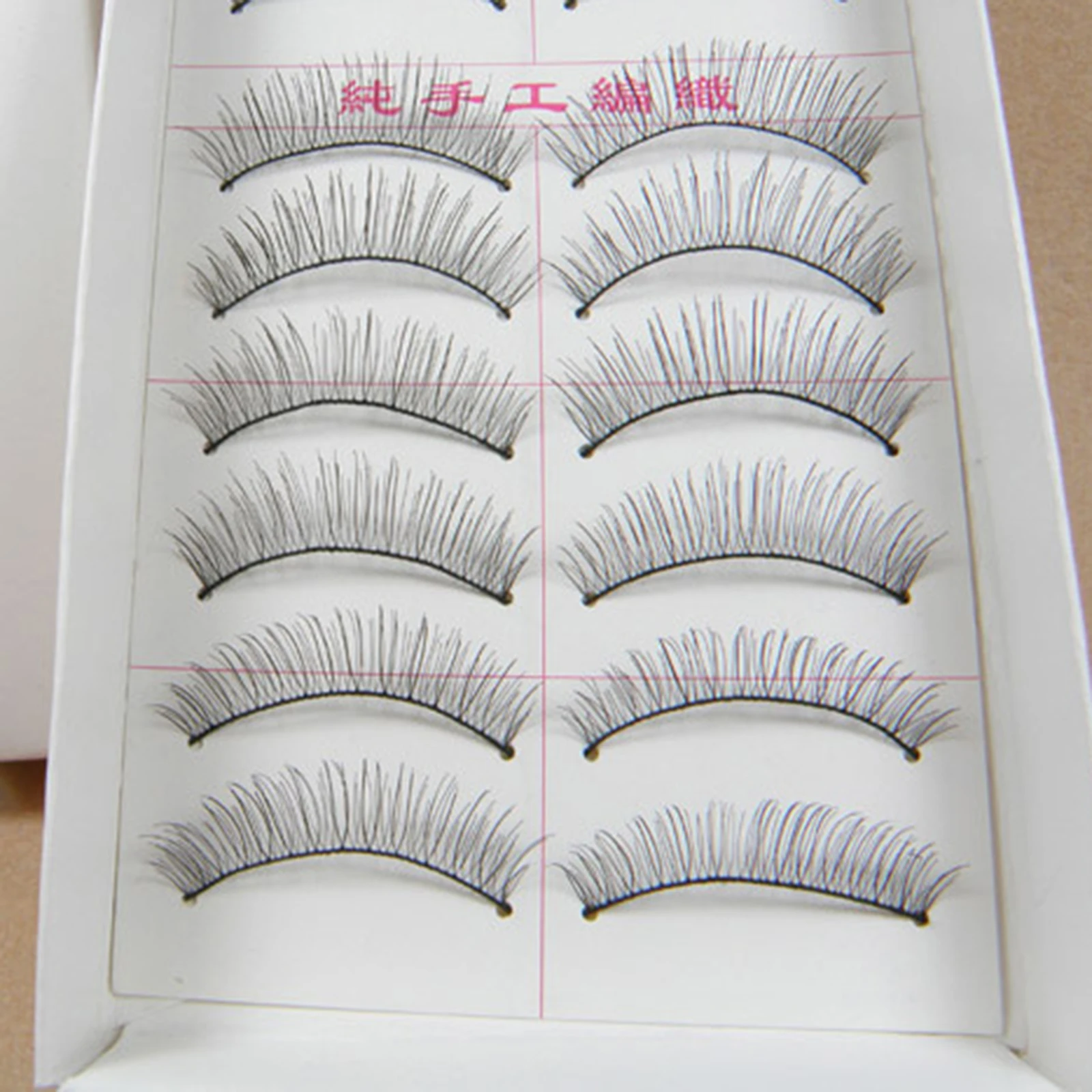 

10 Pairs/ Box Natural Long False Eyelashes Fake Lashes Long Makeup 3d Mink Lashes Eyelash Extension Mink Eyelashes for Beauty